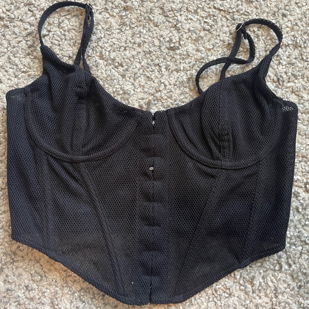 White fox boutique corset top
